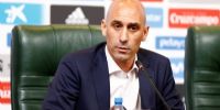 LUIS Rubiales, presidente de la Real Federación Española de Fútbol, en su anuncio de hoy.