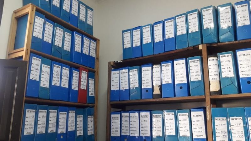 Culminó el traslado de documentación del Archivo Histórico Provincial