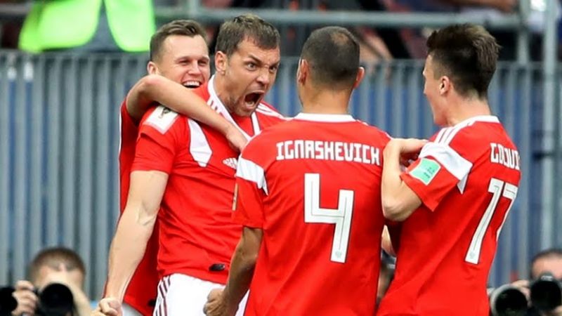 Rusia goleó 5-0 a Arabia Saudita en el inicio Mundial 2018