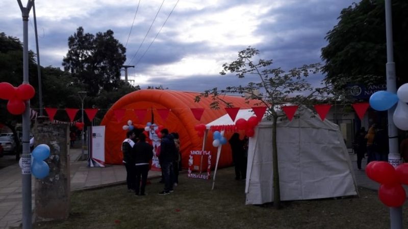 Defensa Civil presente en colecta de sangre