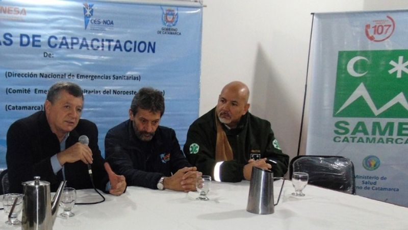 Capacitaron sobre emergentología a personal del SAME en Chumbicha