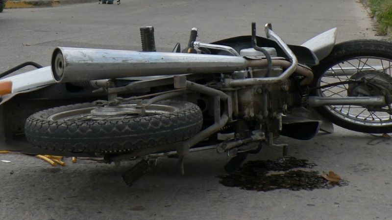 Mujer herida tras un choque