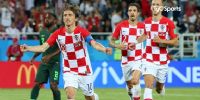Luca Módric y Croacia festejan el segundo de su selección. 