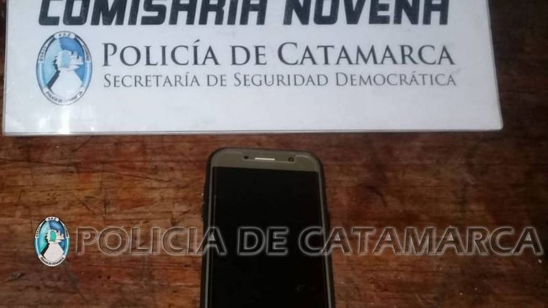 Aprehenden a un joven y recuperan un teléfono celular