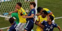 Yuya Osako, de cabeza, le da la victoria a Japón.
