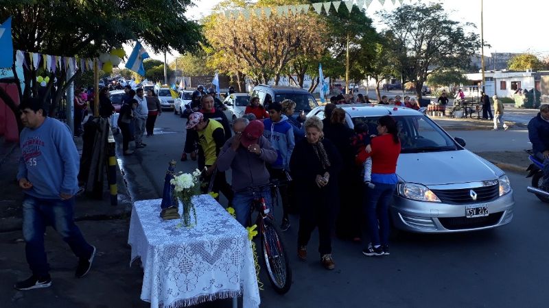 La Virgen del Valle visita los barrios del sector sur de Capital