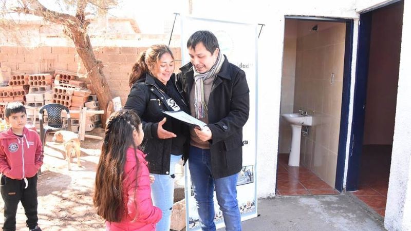 Entregaron módulo habitacional