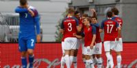 POBRÍSIMA actuación tuvo Islandia ante los noruegos.
