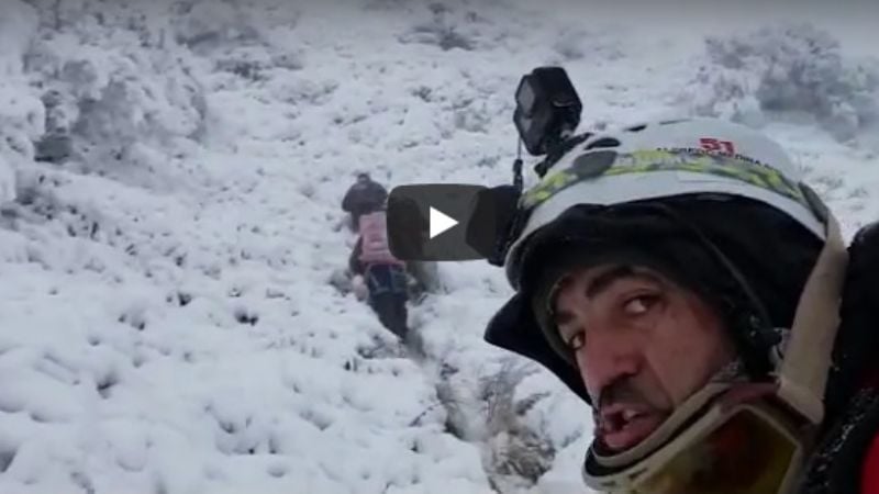 Aún no fueron rescatados los funcionarios nacionales en el cerro