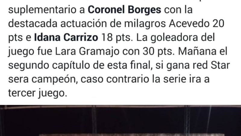 Red Star “pegó primero” en la final del Básquet Femenino