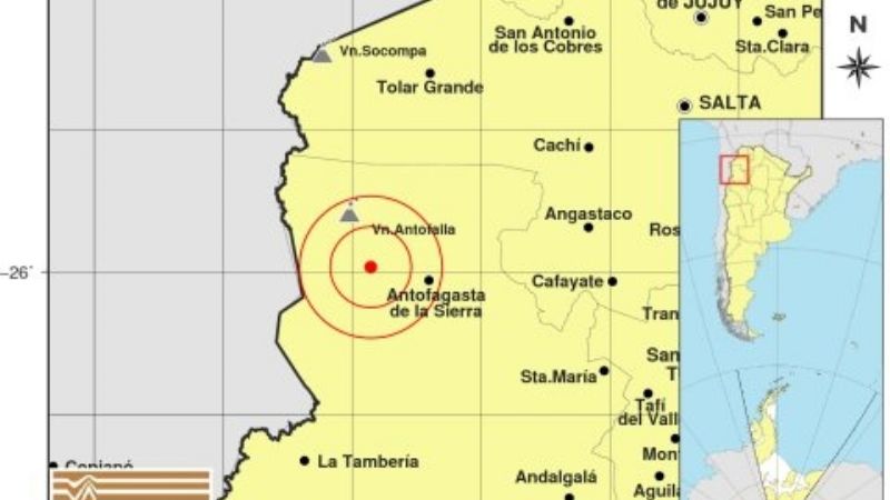 Temblor cerca de Antofagasta