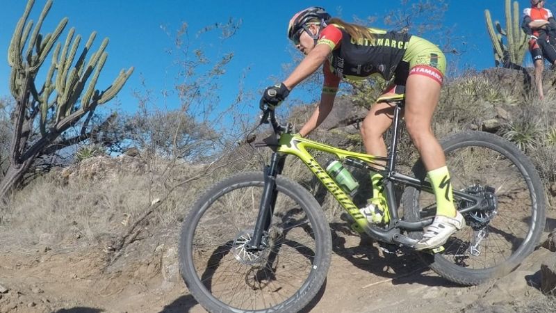 Cecilia Vázquez y el riojano Pugliese  en la 2da. del XC