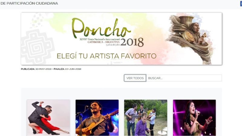 Los Rieles y Kali Barrionuevo, los más votados para el Poncho