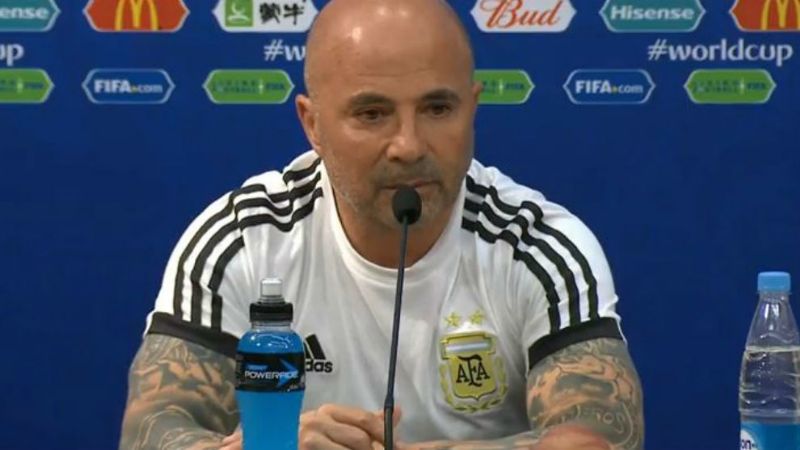 Sampaoli se hizo cargo de la dura caída de Argentina