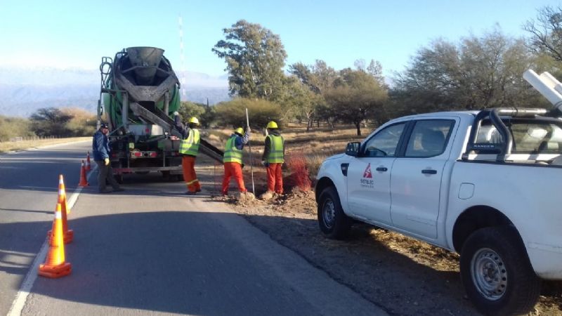 Comenzó la obra de iluminación en la Av. Circunvalación