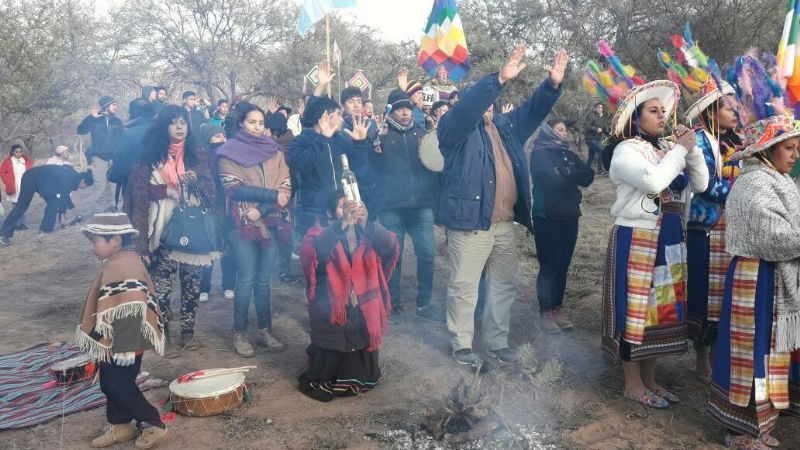 Con la ceremonia del sol, se recibió el nuevo Año Andino en el Shincal de Quimivil