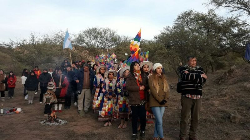 Con la ceremonia del sol, se recibió el nuevo Año Andino en el Shincal de Quimivil