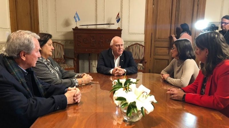 Lucía fue recibida por el gobernador de Santa Fe