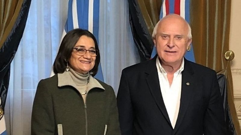 Lucía fue recibida por el gobernador de Santa Fe