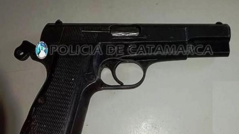 Secuestran un arma de fuego de dudosa procedencia