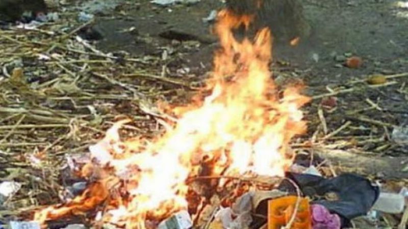 Quiso prender fuego la basura y las llamas se descontrolaron