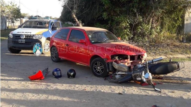 Dos heridos tras un violento choque en FME