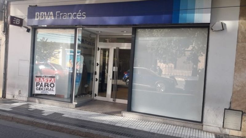 En los bancos, la adhesión al paro fue del 90%