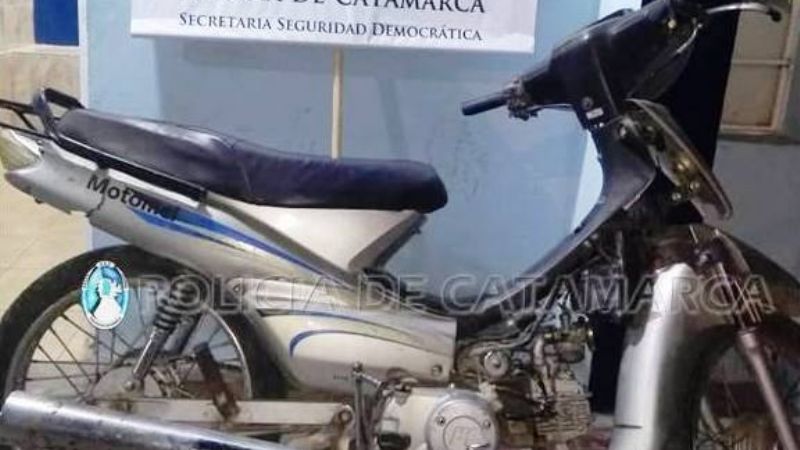 Demoran a un adolescente y recuperan una moto robada