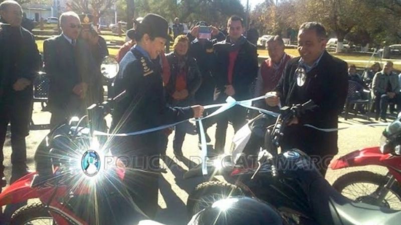 Entregaron motocicletas y otros elementos a la Jefatura de Ancasti