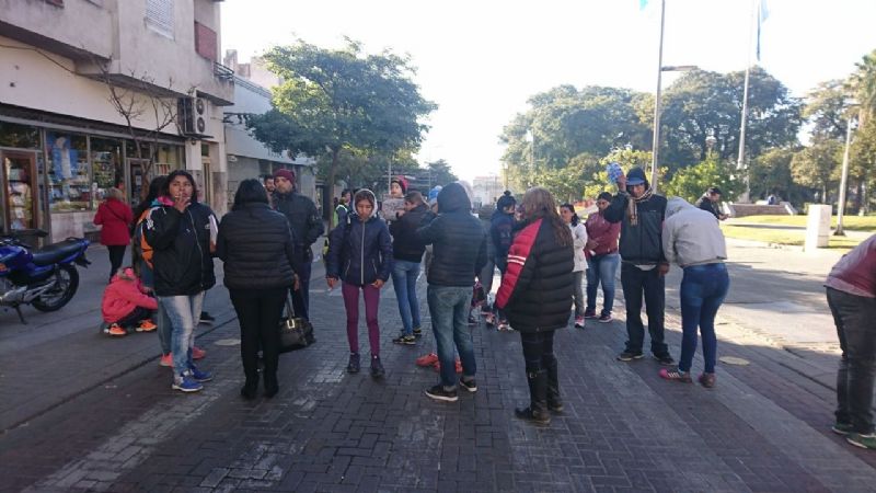 Piquete de vecinos en pleno centro