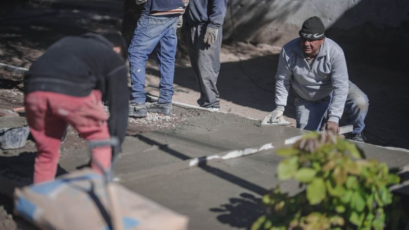 El Plan de Veredas sigue sumando cuadras y trabajo