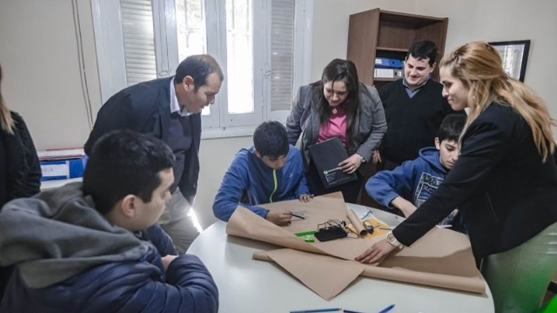 "Corazones Azules" refaccionó su sede con un préstamo de la Caja de Crédito