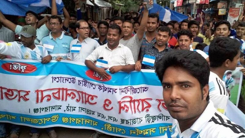 Furor por Maradona y Messi y fervor antibritánico