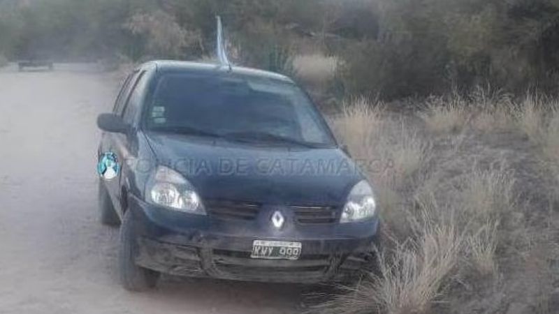 Volcó un auto en Andalgalá