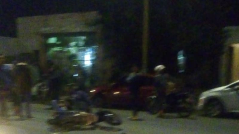 Motociclista lesionado en un siniestro vial