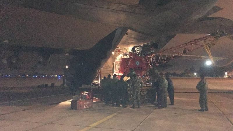 Así enviaban al Hércules con dos helicópteros a Catamarca