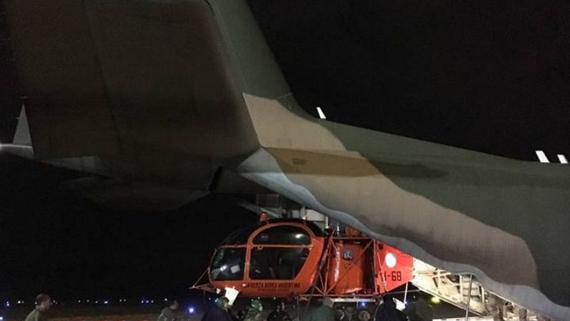 Así enviaban al Hércules con dos helicópteros a Catamarca