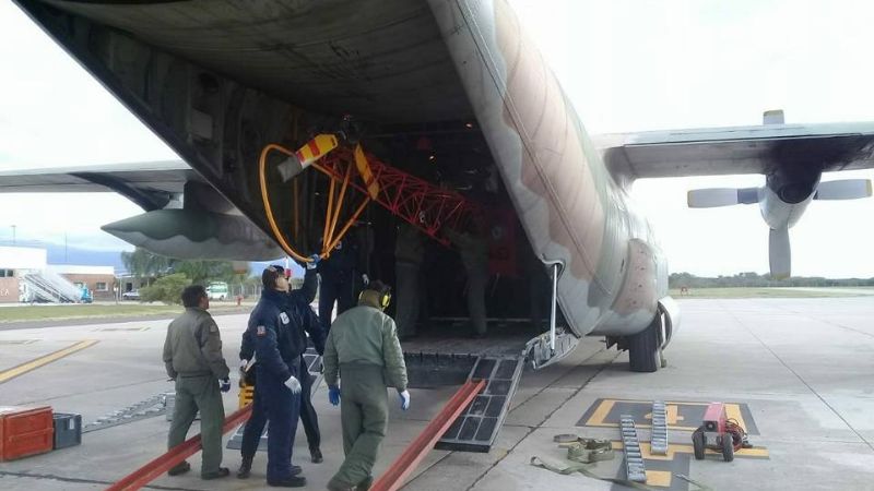 Así enviaban al Hércules con dos helicópteros a Catamarca