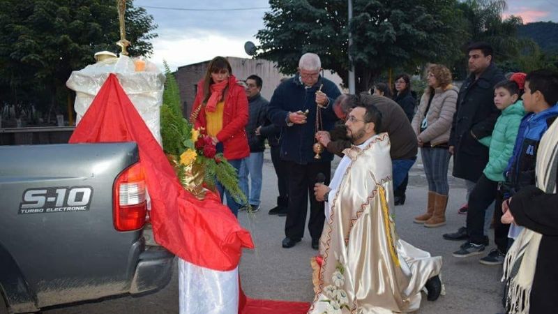 Celebración de Corpus Christi en localidades de Capayán