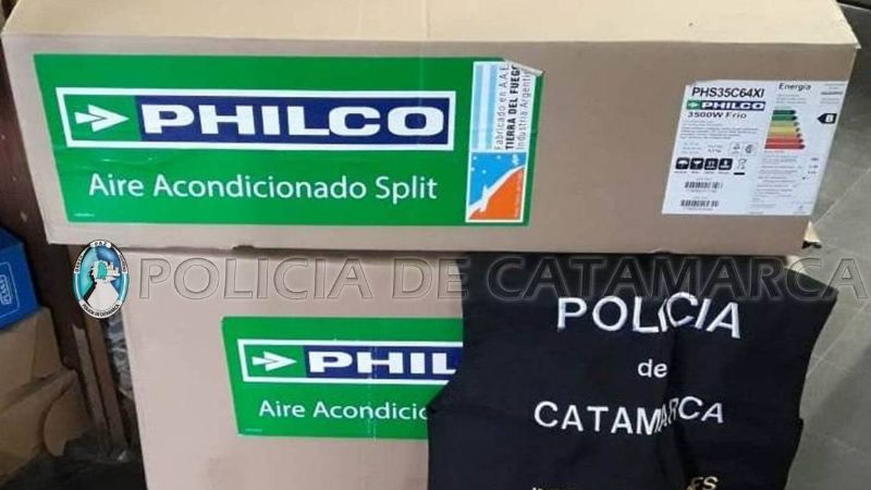 Tras un registro domiciliario recuperan un aire acondicionado