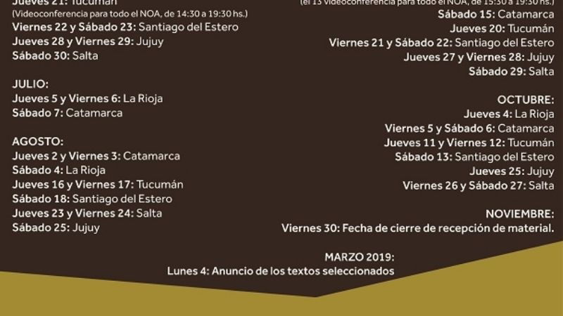 Taller de Escritura Dramática para el NOA