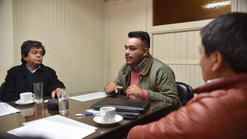 Reunión con el presidente de la Federación de Estudiantes Terciarios en el Senado