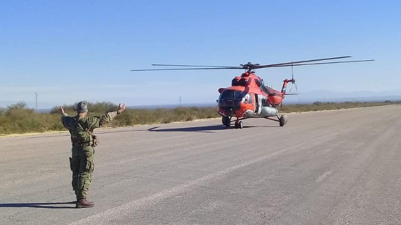 Finalizó con éxito rescate de helicóptero en los cerros de Aconquija
