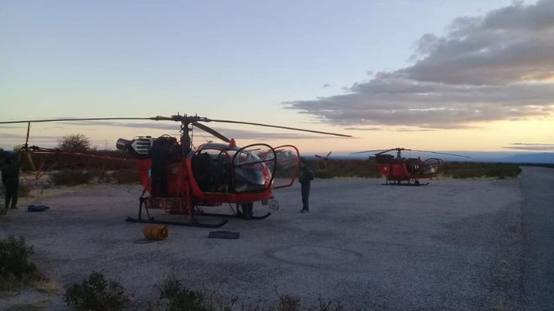 Finalizó con éxito rescate de helicóptero en los cerros de Aconquija