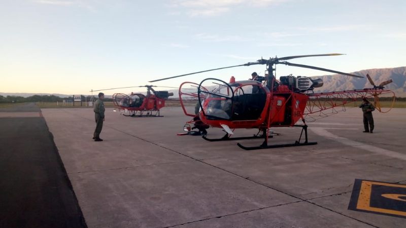 Finalizó con éxito rescate de helicóptero en los cerros de Aconquija