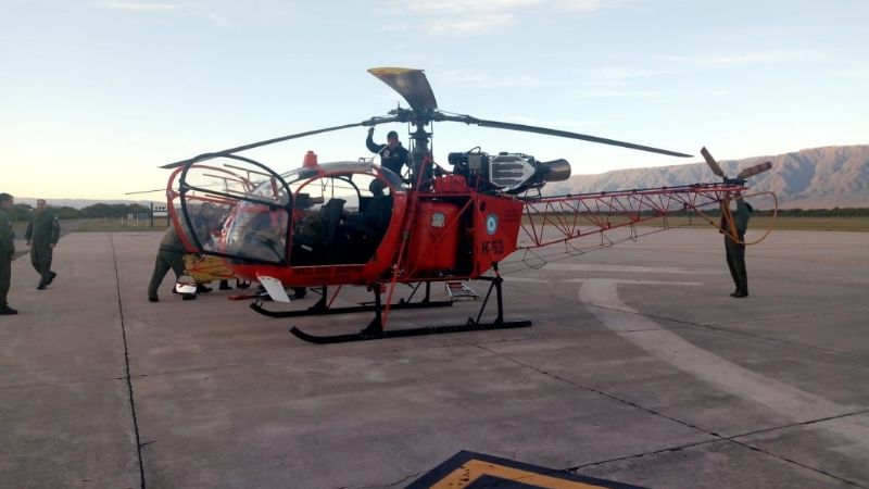 Finalizó con éxito rescate de helicóptero en los cerros de Aconquija
