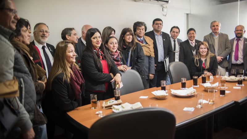 Agasajo para periodistas en la Cámara de Senadores