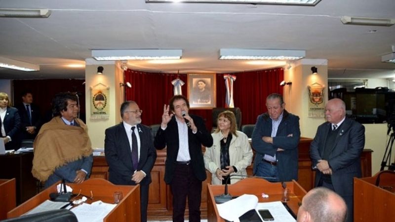 René Arreguez fue reconocido en el Senado