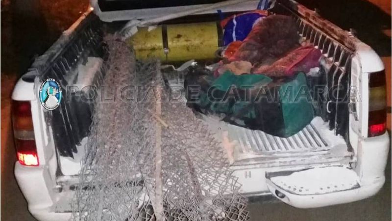 Los atraparon luego de robar materiales de una obra en construcción