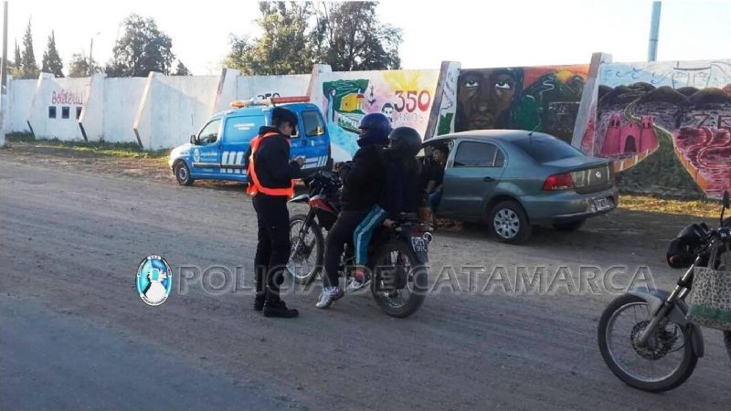 Secuestran 6 motos en un operativo de control vehicular
